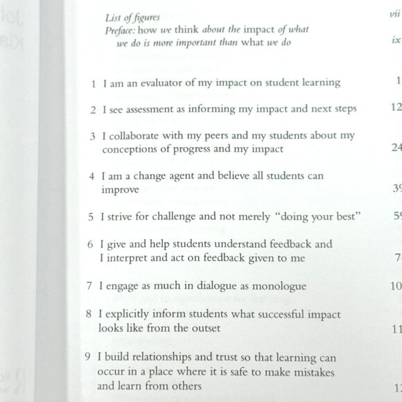 "10 Mindframes For Visible Learning" By John Hattie & Klaus Zierer (2018) - Picture 2 of 5